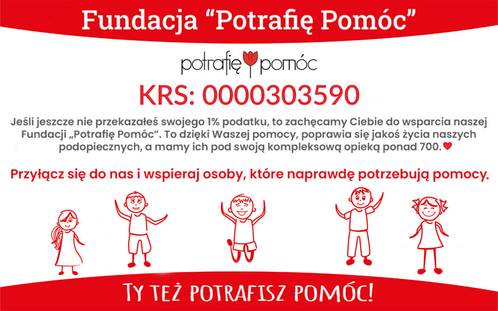 Twój 1% potrafi pomóc!